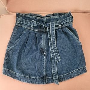 Denim mini skirt